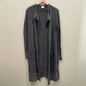CAbi Lara Gray Duster Cardigan - Size: Small
